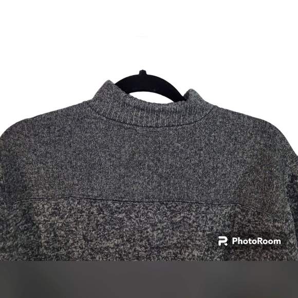 TELLURIDE CLOTHING CO Men's Gray 1/4 Zip High Neck Top/Sweater - Picture 5 of 7